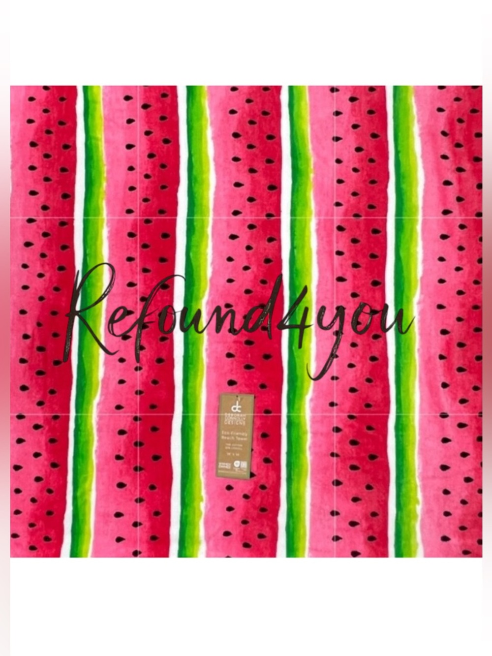Deborah Connelly - ‘Watermelon’ Beach Towel. NWT. Firm! Last one!
